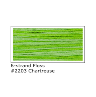 Weeks Dye Works Stranded Floss 2203 Chartreuse