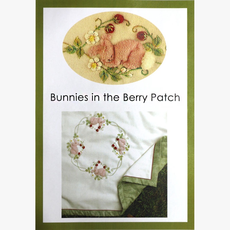 Windflower Embroidery Bunnies in the Berry Patch