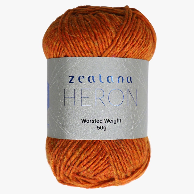 Zealana Heron Worsted 8 Ply Wool H13 Firelight