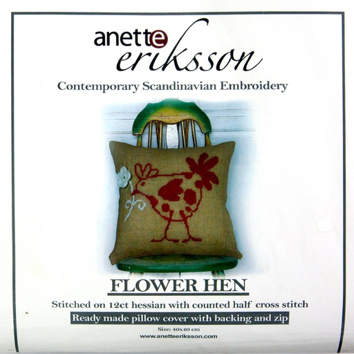 [AnetteErikssonFlowerHenCushionKit] Anette Eriksson Flower Hen Cushion Kit