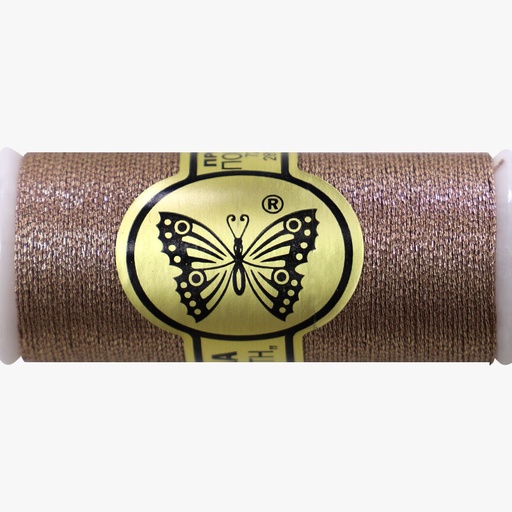 [au-papillion-thread-reel-metallic-rose-gold] Au Papillon Thread Reel 225 Rose Gold