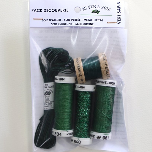 [au-ver-a-soie-discovery-pack-vert-sapin] Au Ver À Soie Discovery Pack Vert Sapin