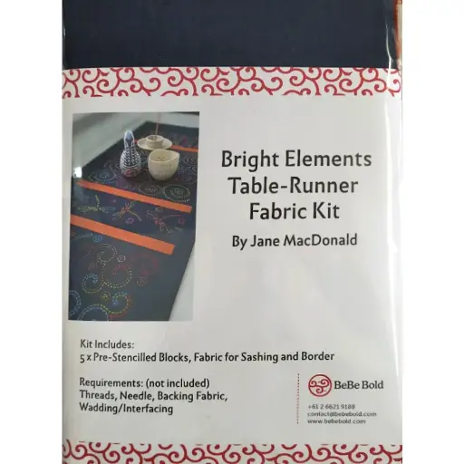 [bebebold-bright-elements-table-runner-navy-by-jane-macdonald] BeBeBold Bright Elements Table Runner Navy By Jane MacDonald
