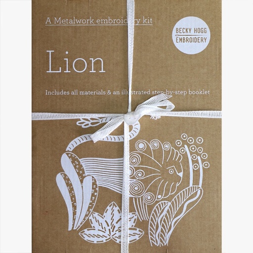 [becky-hogg-metal-work-embroidery-kit---lion] Becky Hogg Metalwork Embroidery Kit Lion