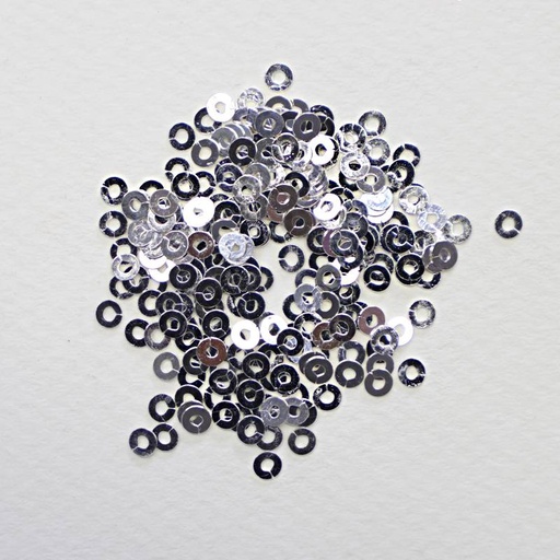 [benton--johnson-spangles-silver-no-14-3mm] Benton & Johnson Spangles Silver No. 14 3mm