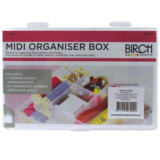 [BirchMidiOrganiserBox] Birch Midi Organiser Box