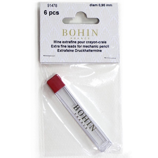 [bohin-chalk-pencil-refill-leads---white] Bohin Chalk Pencil Refill Leads Extra Fine - White