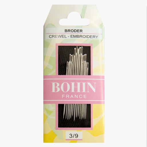[bohincrewelsize39] Bohin Crewel Needles Size 3/9