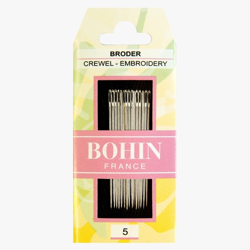 [BohinCrewelsize5] Bohin Crewel Needles Size 5
