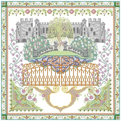 [theweepingwillowkeepcountedcrossstich] Chatelaine CHAT026 The Weeping Willow Keep Cross Stitch Pattern