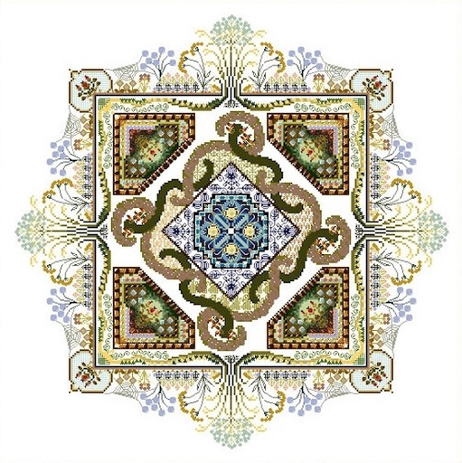 [theautumnknotgardencountedcrossstitch] Chatelaine ONL071 The Autumn Knotgarden Cross Stitch Pattern