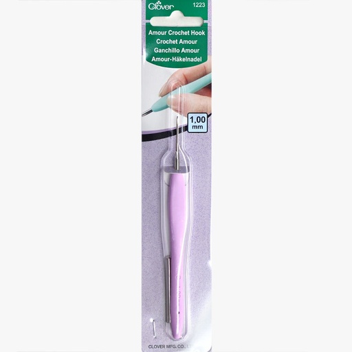 [clover-amour-crochet-hook-100mm] Clover Amour Crochet Hook 1.00mm