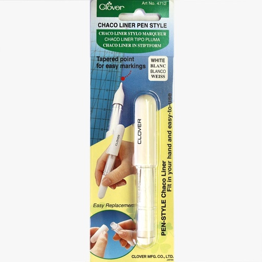 [CloverChacoLinerpenwhite] Clover Chaco Liner Pen White 4712