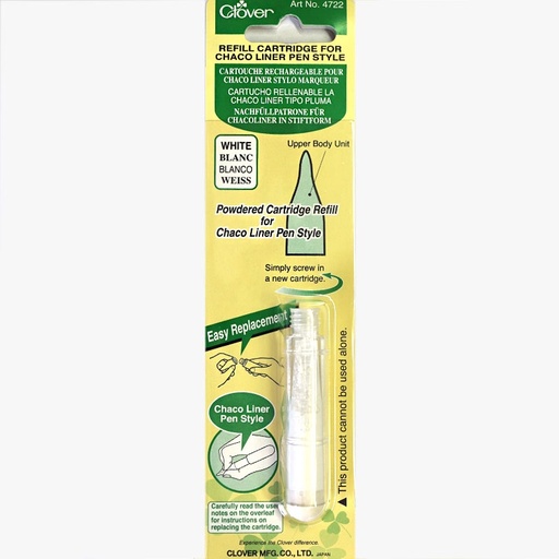 [cloverrefillcartridgeforchacopenstylewhite] Clover Refill Cartridge for Chaco Liner Pen White