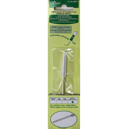 [cloverstitchingtoolrefillmediumfineyarn] Clover Stitching Tool refill medium/fine yarn 8802