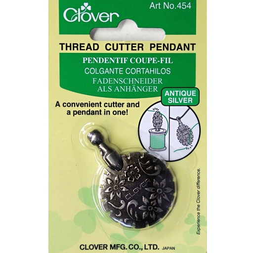 [CloverThreadCutterPendantSilver] Clover Thread Cutter Pendant Silver 454