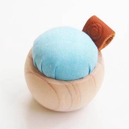 [cohana-pincushion-of-cyprus--banshu-textile-green] Cohana Pincushion of Cyprus & Banshu Textile Green