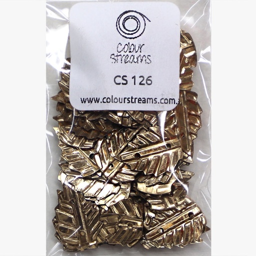[colour-streams-sequins---leaf-cs126-bronze] Colour Streams Sequins - Leaf CS126 Bronze