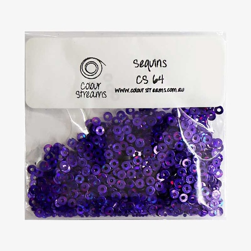 [colourstreamscs64flatpurple] Colour Streams Sequins CS64 Flat Purple