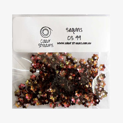 [colourstreamssequinscs99lightbrownflower] Colour Streams Sequins CS99 light brown flower