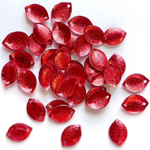 [colour-stams-sequins-leaf-s235-10mmx7mm-red] Colour Streams Sequins Leaf S235 10mmx7mm Red