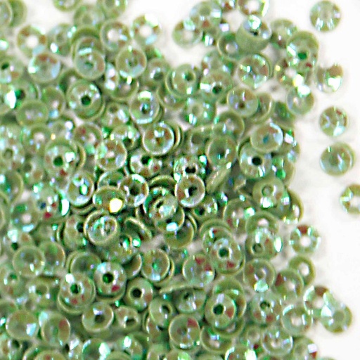 [colour-streams-sequins-s135-cupped-3mm-pale-olive-with-silver-lights] Colour Streams Sequins S135 Cupped 3mm Pale Olive with Silver Lights
