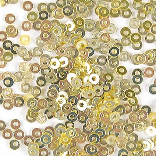 [colour-stream-sequins-s9-flat-2mm-pale-gold] Colour Streams Sequins S9 Flat 2mm Pale Gold