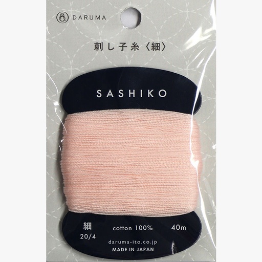 [darumasashikothreadthin209cherryblossom] Daruma Sashiko Thread Thin 209 Cherry Blossom 40mm
