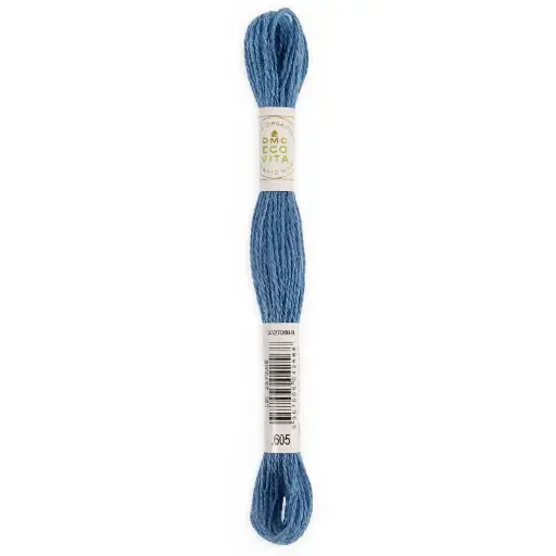 [dmc-eco-vita-organic-crewel-wool-605-azure-indigo] DMC Eco Vita Organic Crewel Wool 605 Azure Indigo