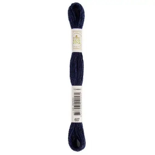 [dmc-eco-vita-organic-crewel-wool-607-night-indigo] DMC Eco Vita Organic Crewel Wool 607 Night Indigo