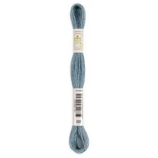 [dmc-eco-vita-organic-crewel-wool-609-arctic-indigo] DMC Eco Vita Organic Crewel Wool 609 Arctic Indigo
