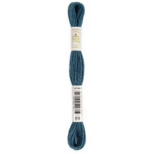 [dmc-eco-vita-organic-crewel-wool-610-ocean-indigo] DMC Eco Vita Organic Crewel Wool 610 Ocean Indigo