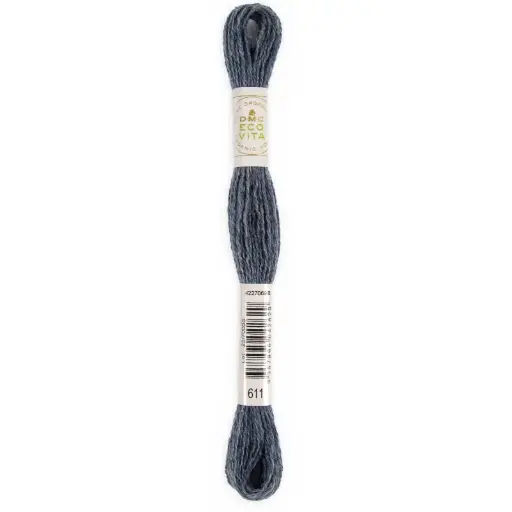 [dmc-eco-vita-organic-crewel-wool-611-cloud-indigo] DMC Eco Vita Organic Crewel Wool 611 Cloud Indigo