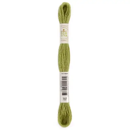 [dmc-eco-vita-organic-crewel-wool-707-lime-woald] DMC Eco Vita Organic Crewel Wool 707 Lime Woald