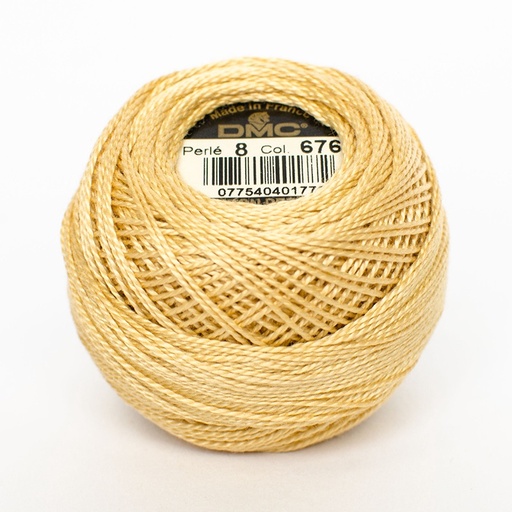 [DMCPerlex12676] DMC Perle #12 0676 Light Old Gold