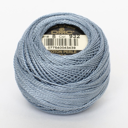 [DMCPerlex12932] DMC Perle #12 0932 Light Antique Blue