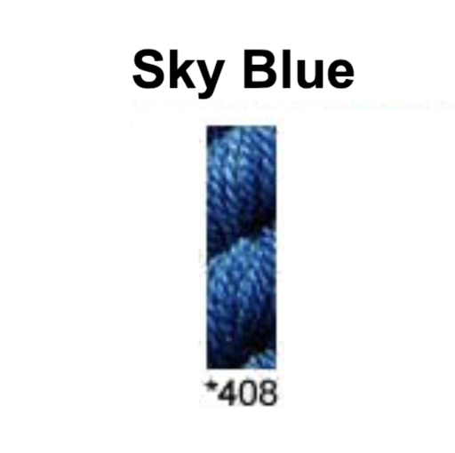 [GumnutThreadsDaisy408] Gumnut Threads Daisies 408 Sky Blue