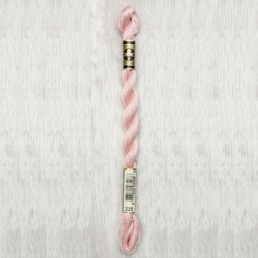 [dmcpearlperlecotton50225] DMC Perle #5 0225 Ultra Very Light Shell Pink (Skein)
