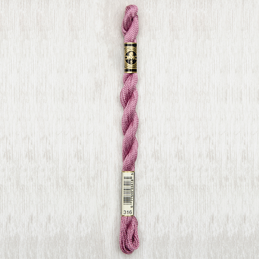 [dmcpearlperlecotton50316] DMC Perle #5 0316 Medium Antique Mauve (Skein)