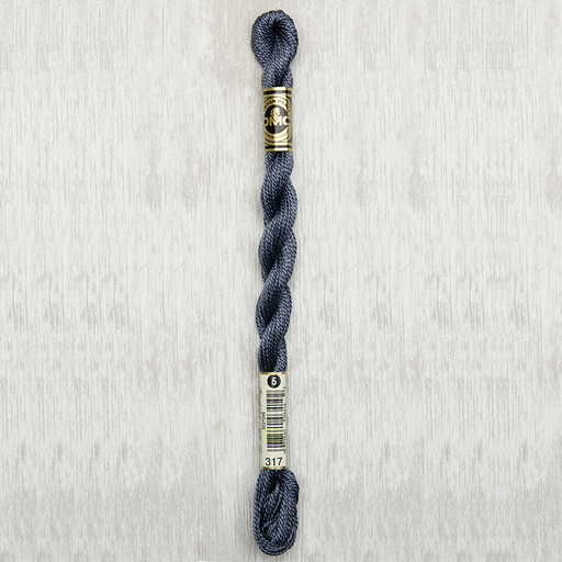 [DMCPerleCotton5317] DMC Perle #5 0317 Pewter Gray (Skein)