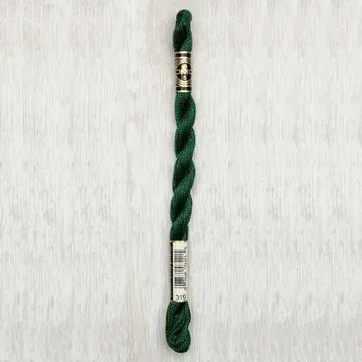 [DMCPerleCotton5319] DMC Perle #5 0319 Very Dark Pistachio Green