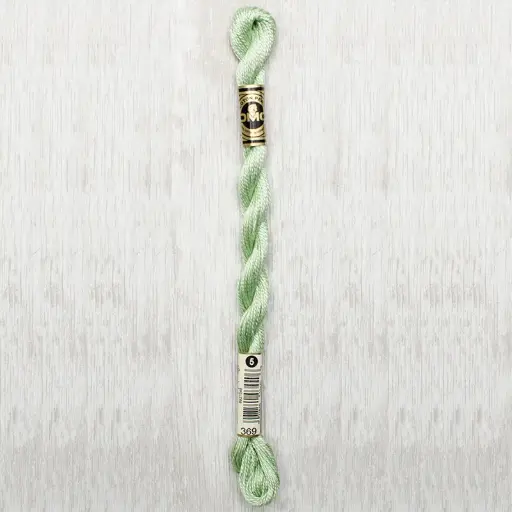 [DMCPerleCotton5369] DMC Perle #5 0369 Very Light Pistachio Green