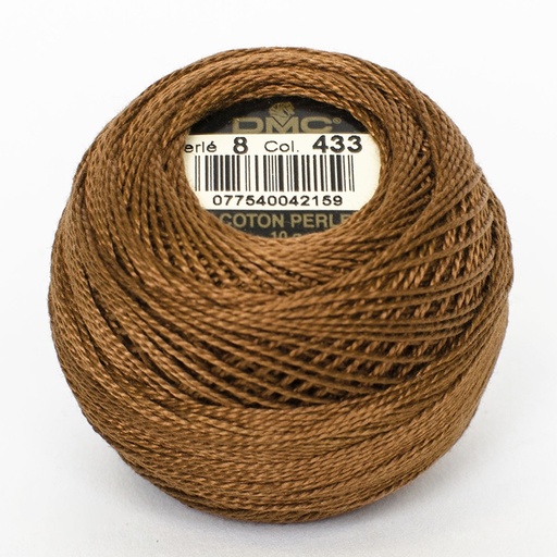 [DMCPerleCotton5433] DMC Perle #5 0433 Medium Brown (Skein)