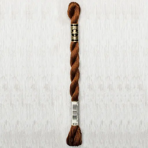 [DMCPerleCotton5433] DMC Perle #5 0433 Medium Brown