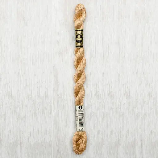 [DMCPerleCotton5437] DMC Perle #5 0437 Light Tan