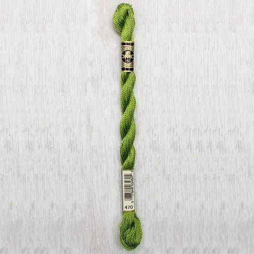 [DMCPerleCotton5470] DMC Perle #5 0470 Light Avocado Green