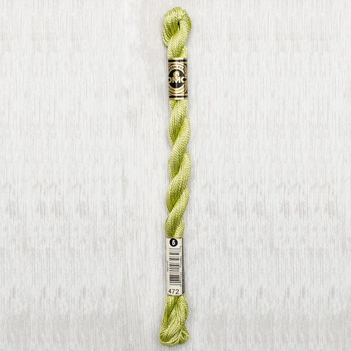 [DMCPerleCotton5472] DMC Perle #5 0472 Ultra Light Avocado Green (Skein)