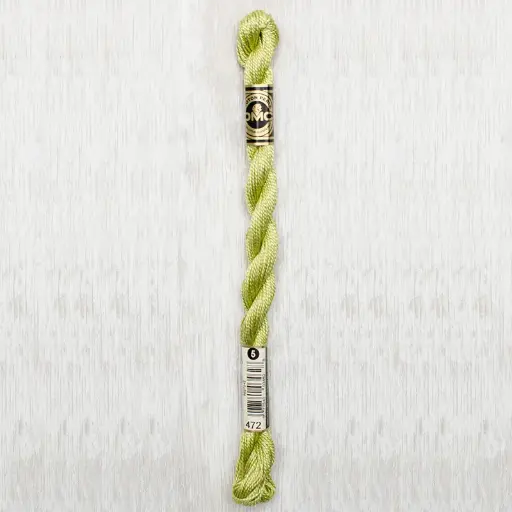 [DMCPerleCotton5472] DMC Perle #5 0472 Ultra Light Avocado Green