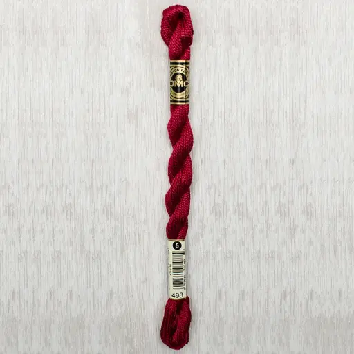 [DMCPerleCotton5498] DMC Perle #5 0498 Dark Red