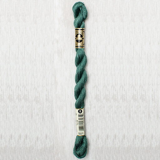 [DMCPerleCotton5501] DMC Perle #5 0501 Dark Blue Green (Skein)